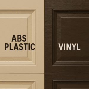 ABS plastic vs vinyl garage doors RJ Garage Door Service