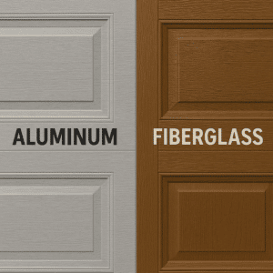 Aluminum vs Fiberglass Garage Doors RJ Garage Door Service