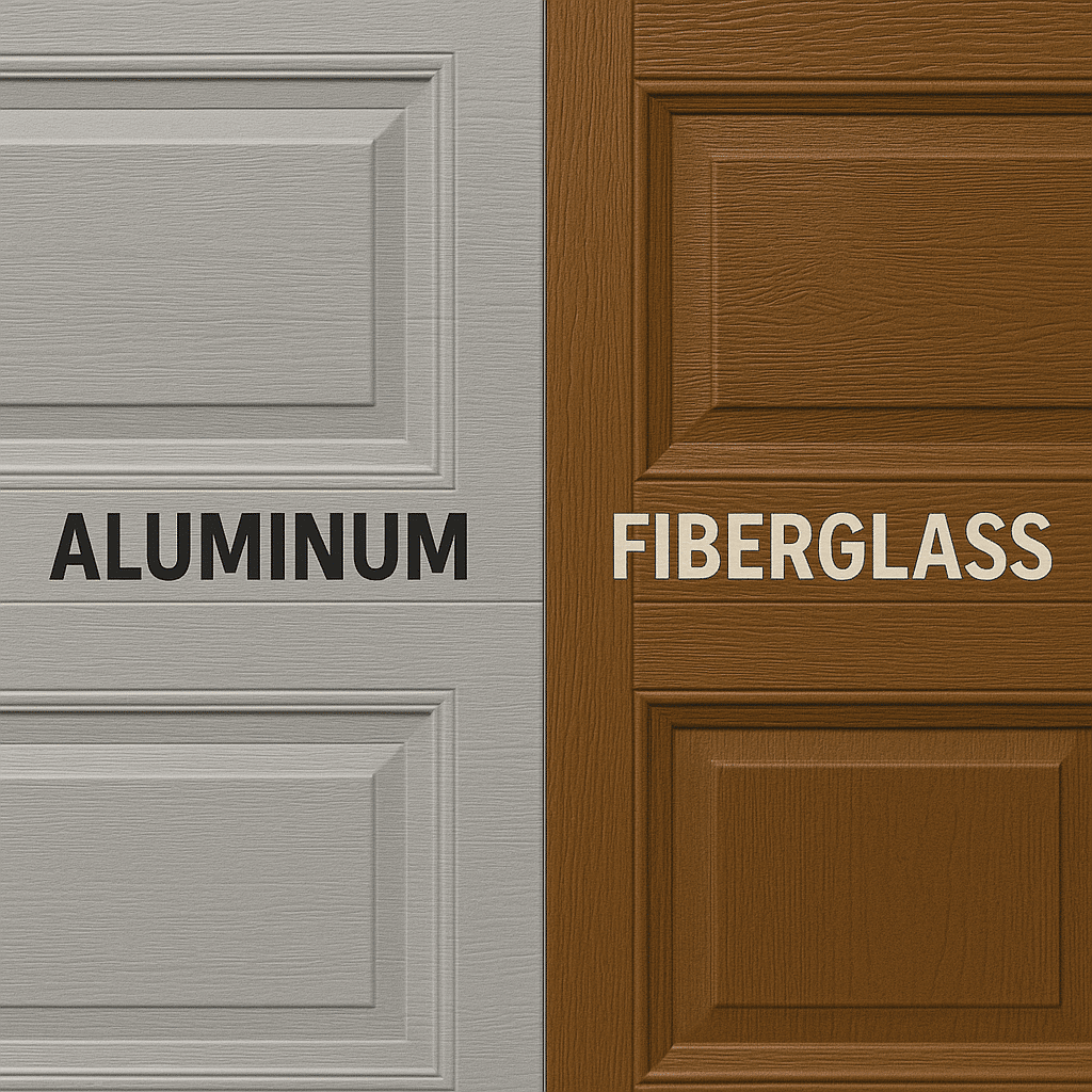 Aluminum vs Fiberglass Garage Doors RJ Garage Door Service